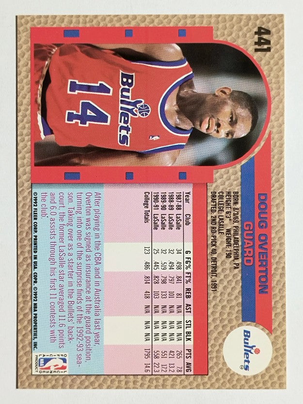 1992-93 Fleer #441 Doug Overton