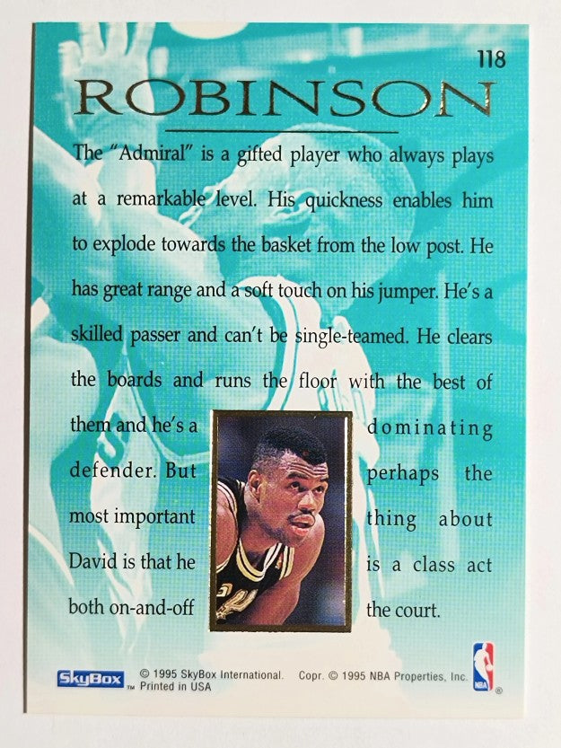 1994-95 Emotion #118 David Robinson MAS
