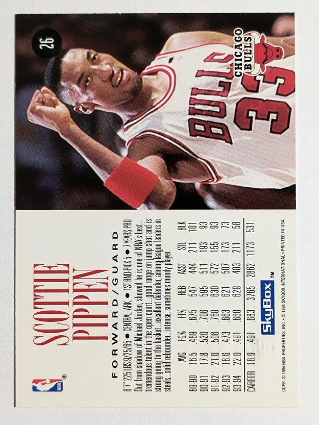 1994-95 SkyBox Premium #26 Scottie Pippen