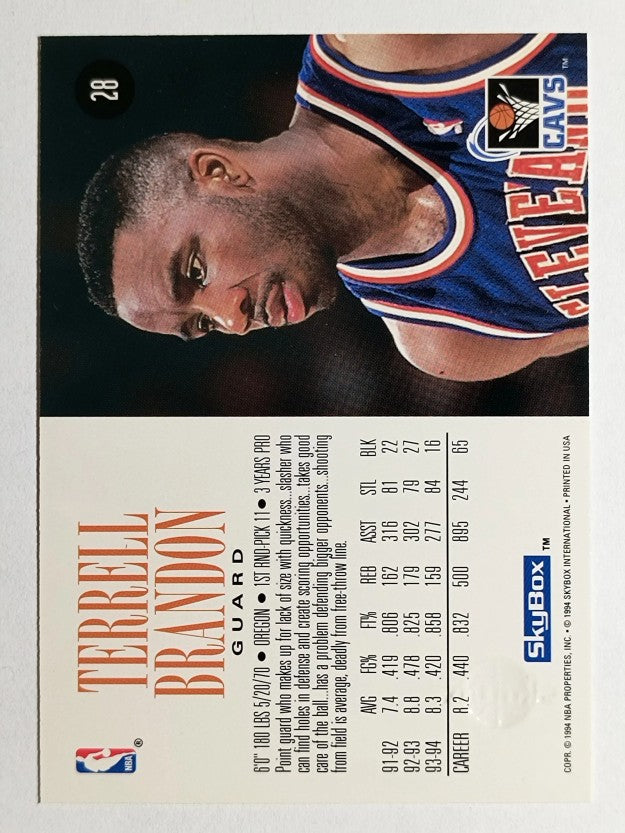 1994-95 SkyBox Premium #28 Terrell Brandon
