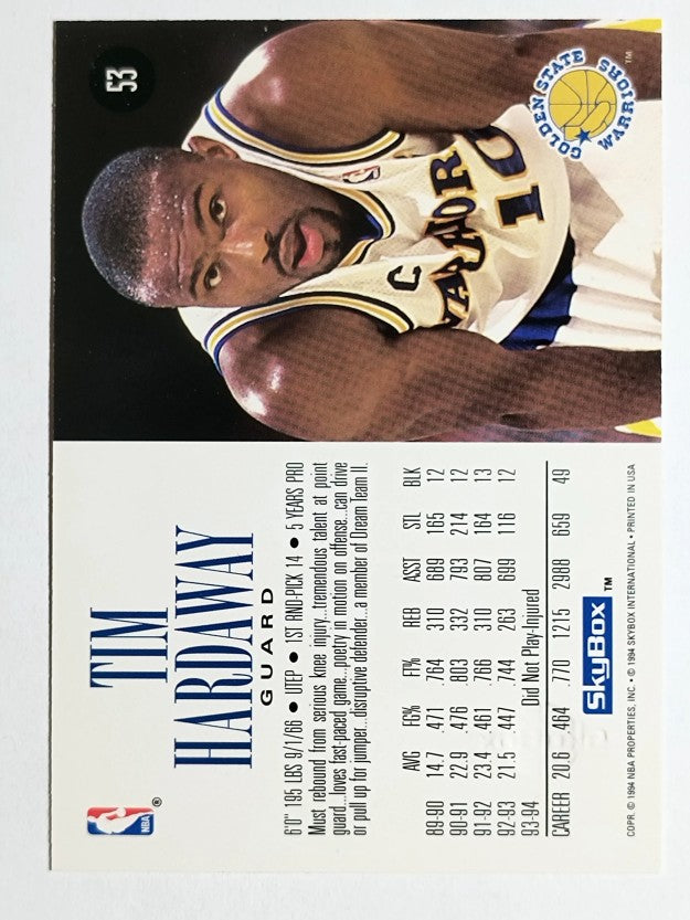 1994-95 SkyBox Premium #53 Tim Hardaway