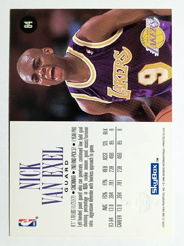 1994-95 SkyBox Premium #84 Nick Van Exel