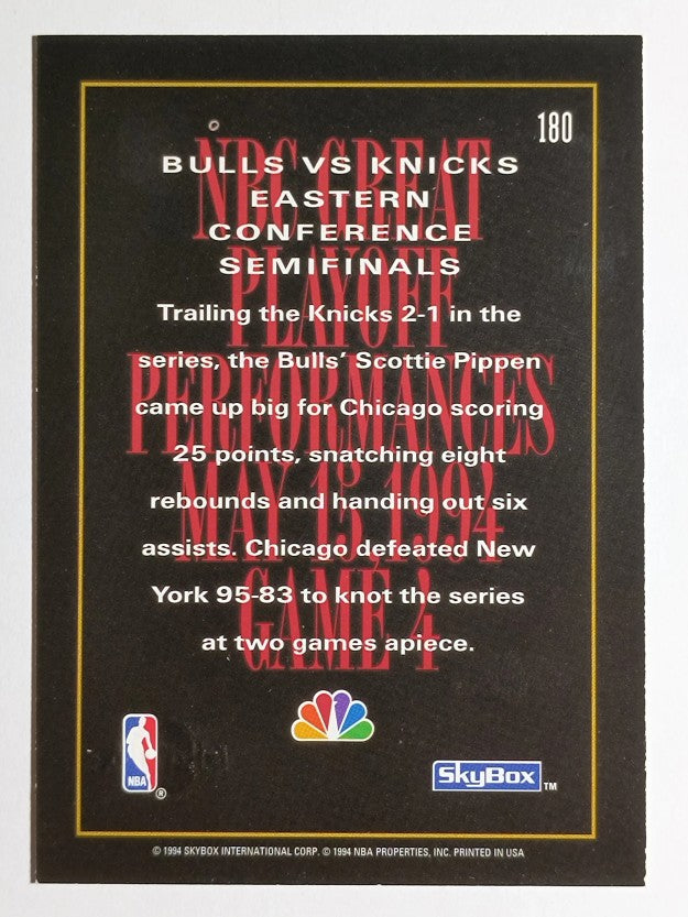 1994-95 SkyBox Premium #180 Scottie Pippen NBC