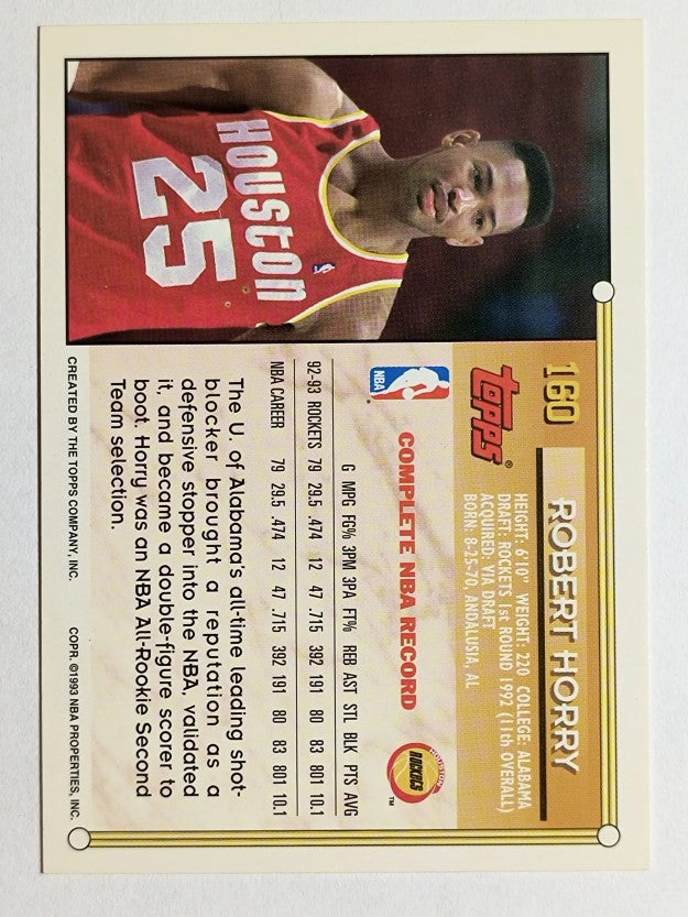 1993-94 Topps #160 Robert Horry