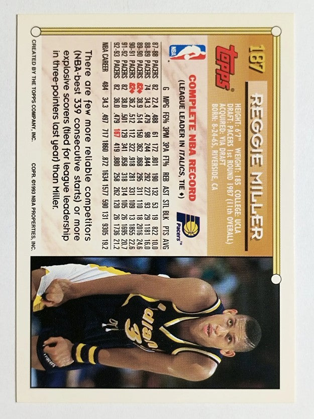 1993-94 Topps #187 Reggie Miller