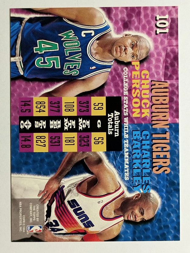 1994-95 Stadium Club #101 Chuck Person/Charles Barkley (NM)