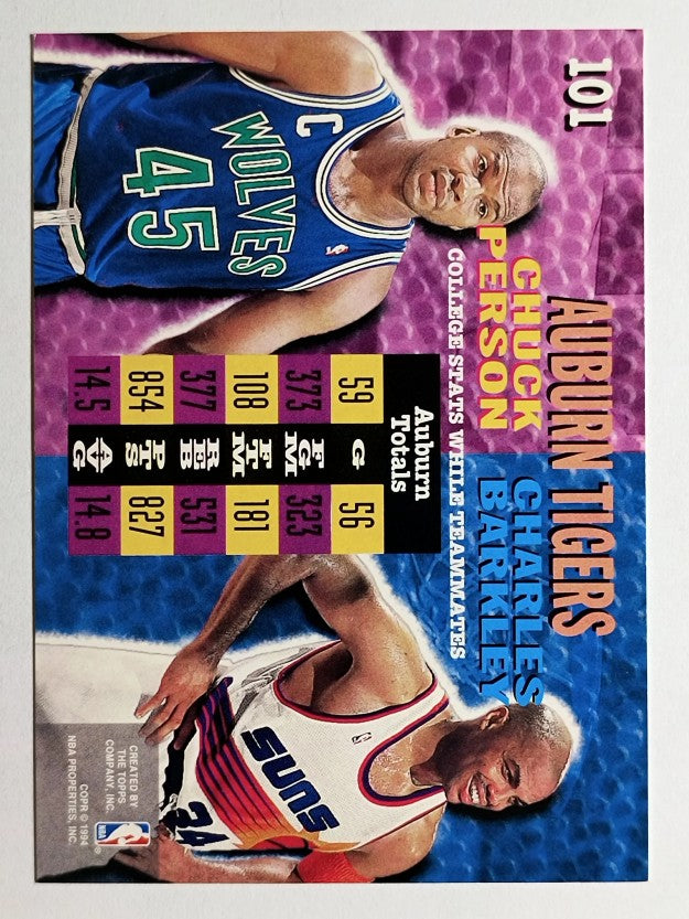 1994-95 Stadium Club #101 Chuck Person/Charles Barkley (NM)