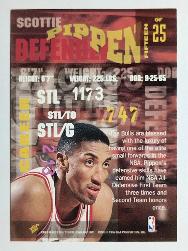 1994-95 Stadium Club Super Skills #15 Scottie Pippen