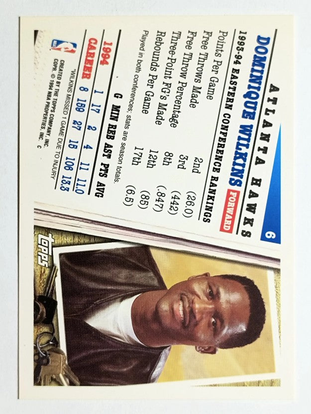 1994-95 Topps #6 Dominique Wilkins AS
