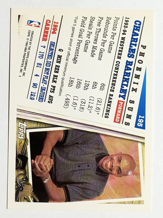 1994-95 Topps #195 Charles Barkley AS