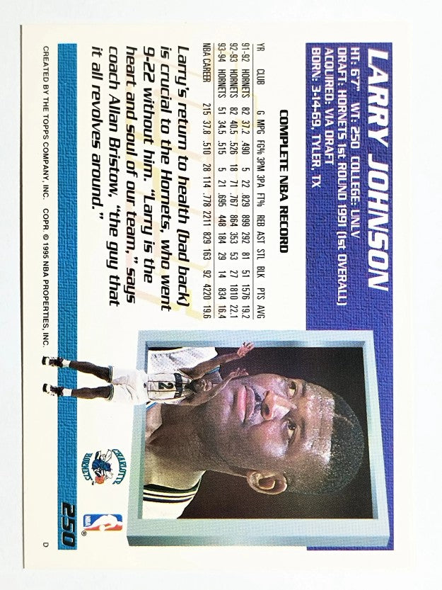 1994-95 Topps #250 Larry Johnson