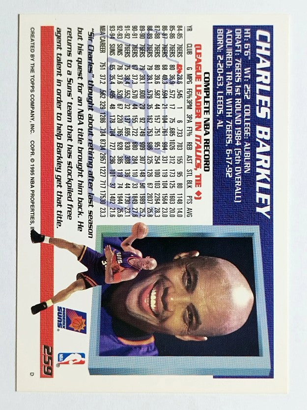 1994-95 Topps #259 Charles Barkley