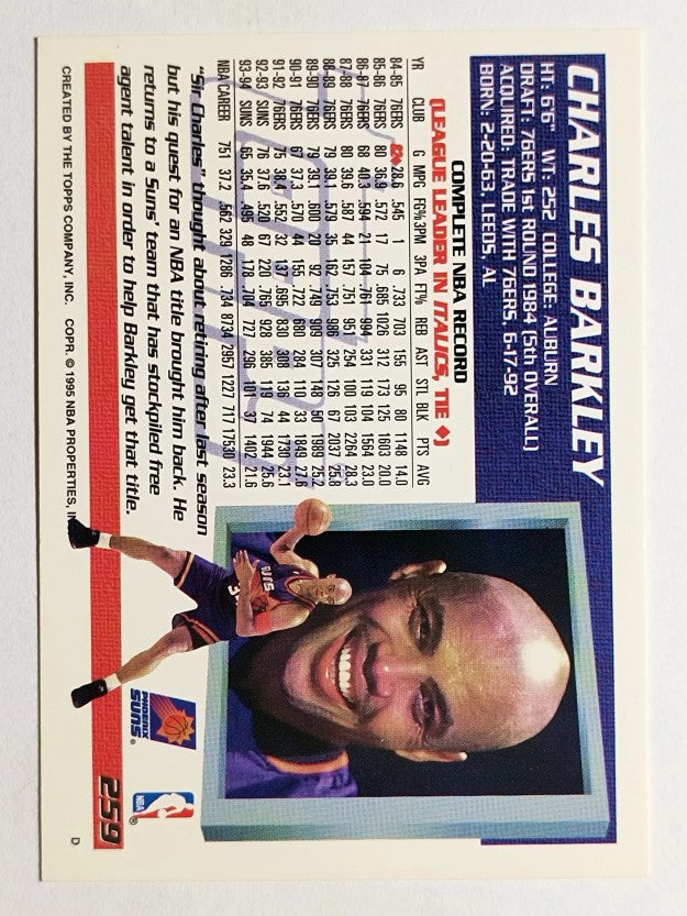 1994-95 Topps #259 Charles Barkley