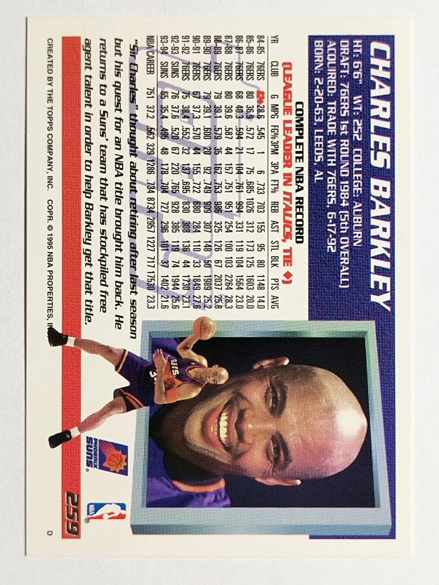 1994-95 Topps #259 Charles Barkley