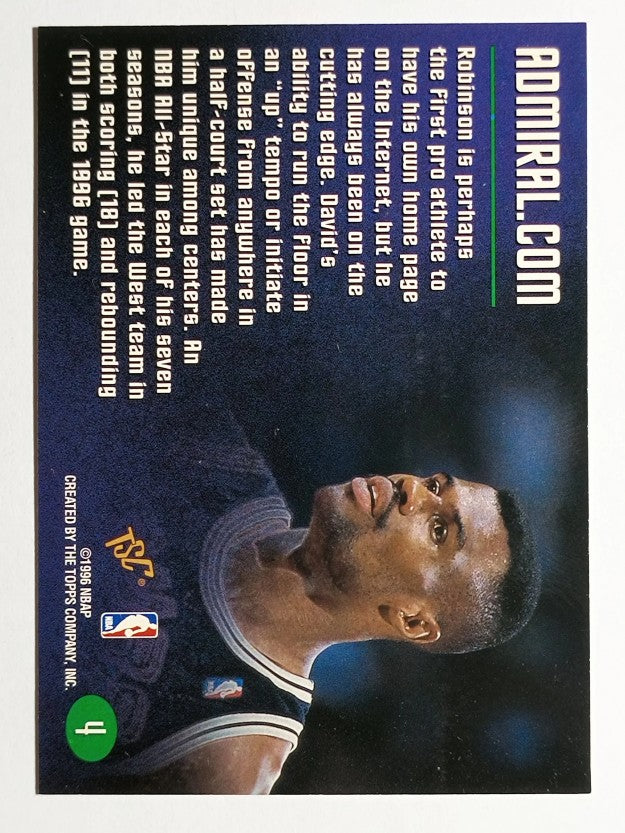 1995-96 Stadium Club Members Only 50 #4 David Robinson