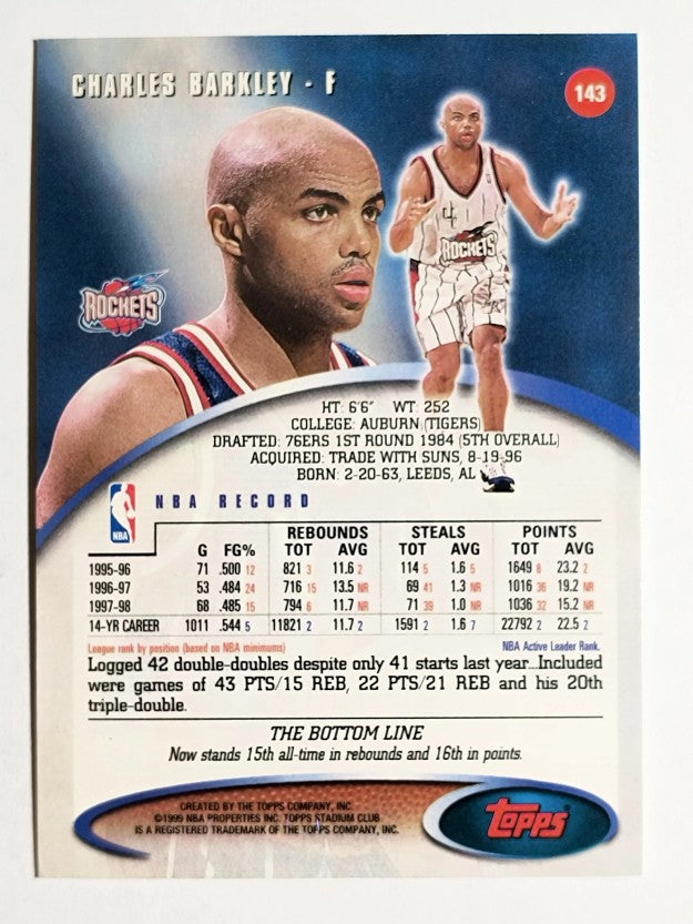 1998-99 Stadium Club #143 Charles Barkley