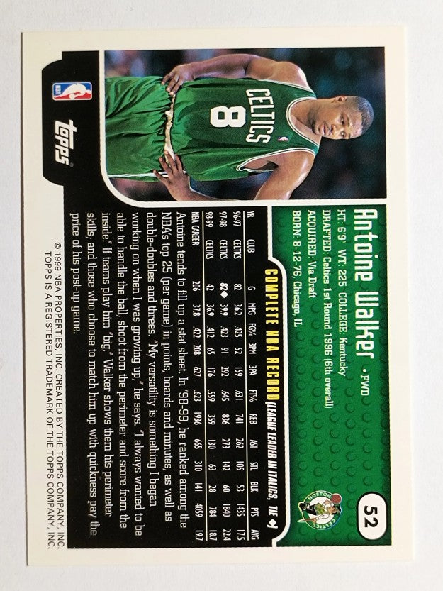 1999-00 Topps #52 Antoine Walker