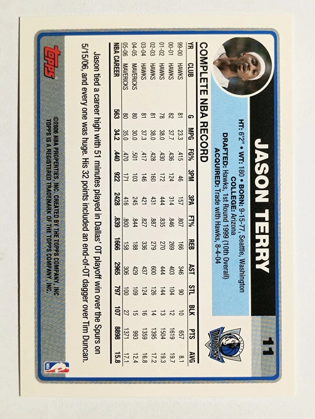2006-07 Topps #11 Jason Terry