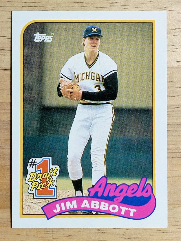 1989 Topps #573 Jim Abbott FDP RC