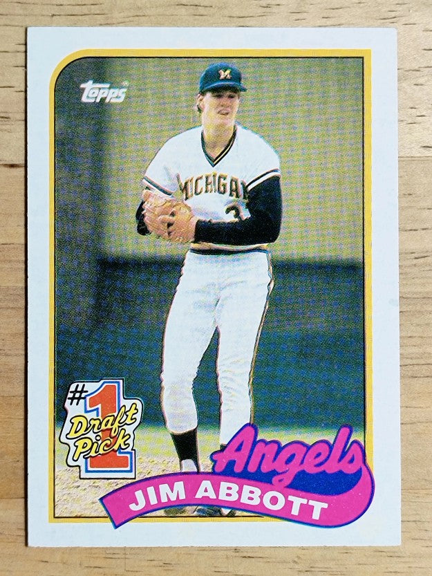 1989 Topps #573 Jim Abbott FDP RC