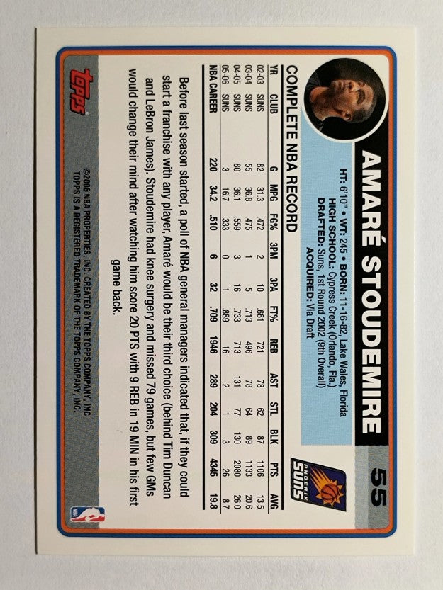 2006-07 Topps #55 Amare Stoudemire