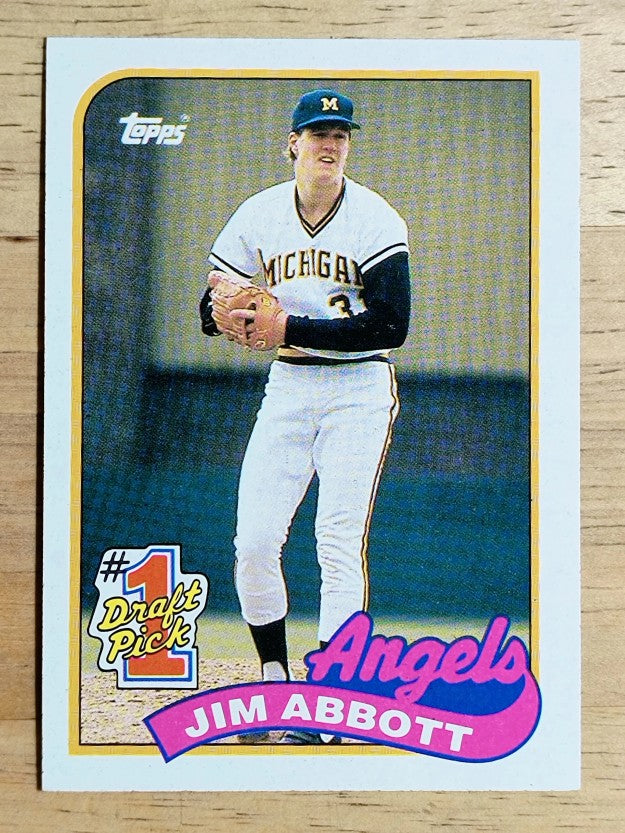 1989 Topps #573 Jim Abbott FDP RC
