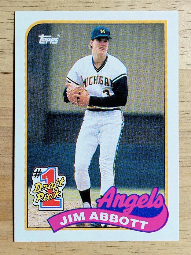 1989 Topps #573 Jim Abbott FDP RC