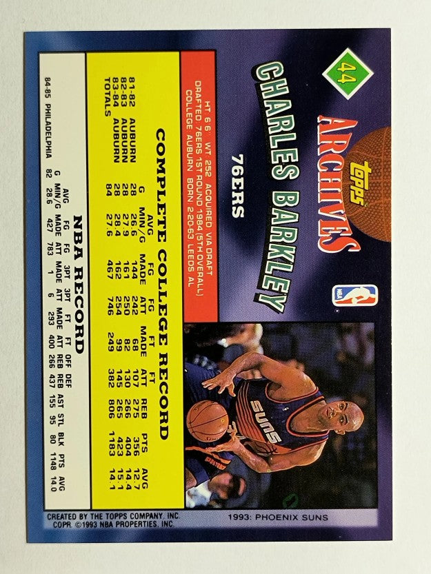 1992-93 Topps Archives #44 Charles Barkley