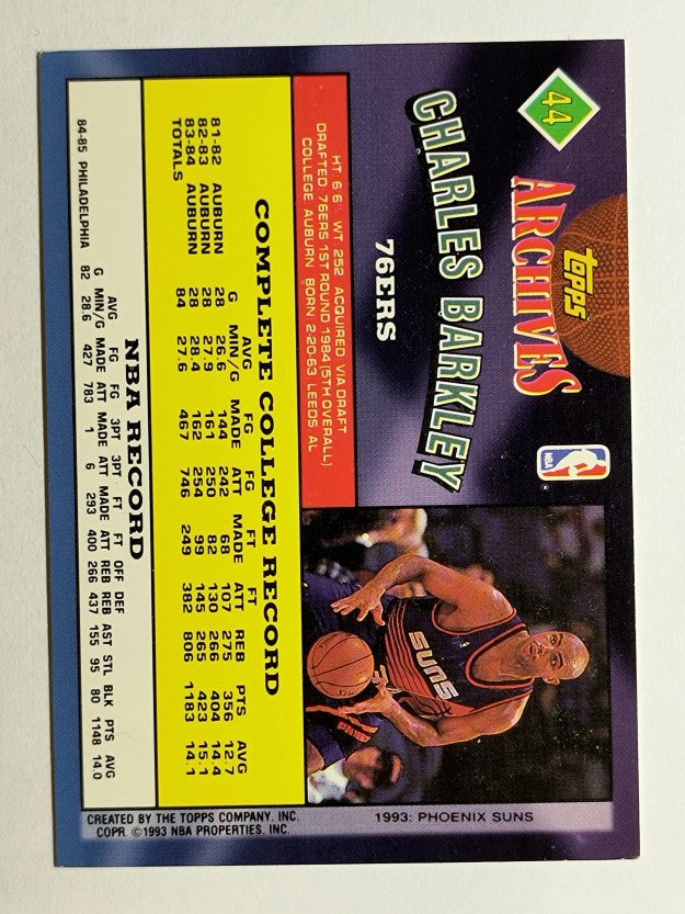 1992-93 Topps Archives #44 Charles Barkley (EX)