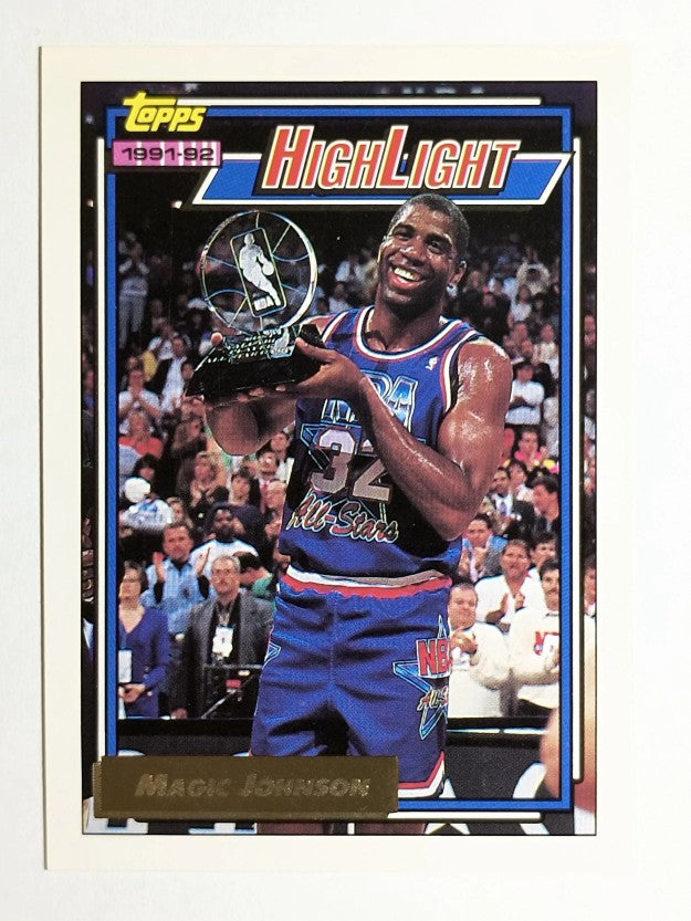 1992-93 Topps Gold #2 Magic Johnson HL