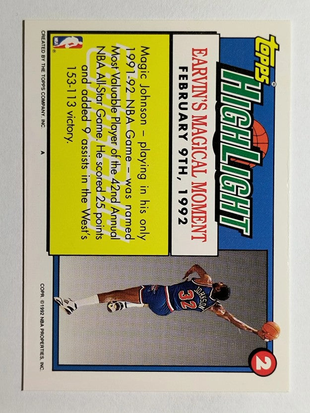 1992-93 Topps Gold #2 Magic Johnson HL