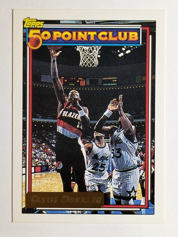 1992-93 Topps Gold #212 Clyde Drexler 50P (EX)