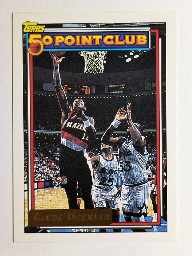 1992-93 Topps Gold #212 Clyde Drexler 50P (VGEX)