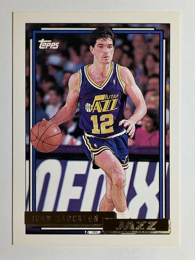 1992-93 Topps Gold #301 John Stockton