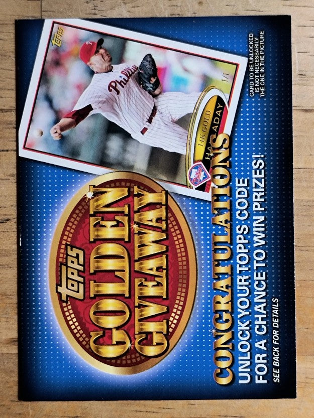 2012 Topps Golden Giveaway Code Cards #GGC4 Roy Halladay