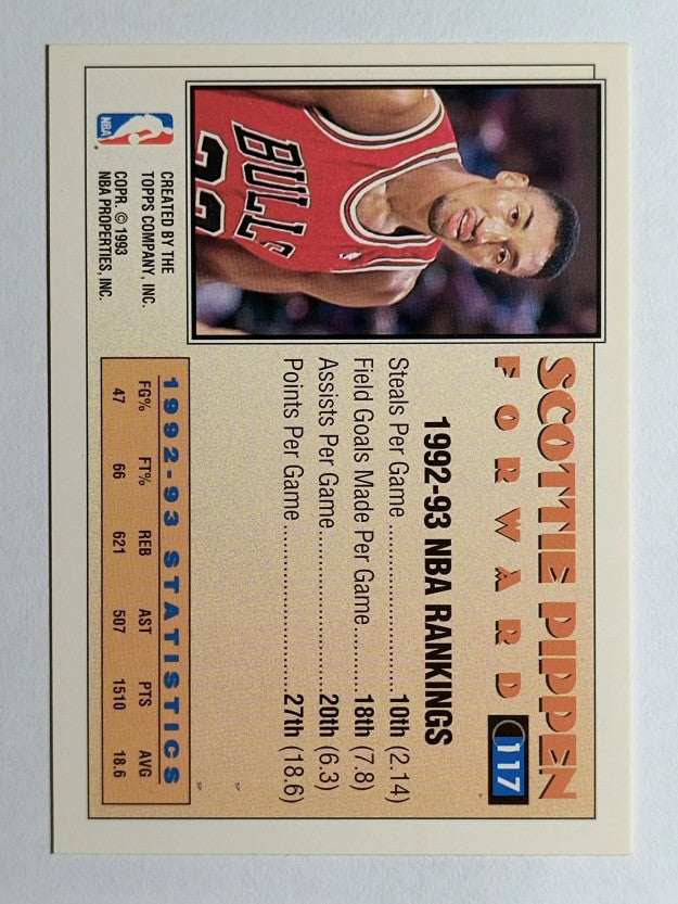 1993-94 Topps Gold #117 Scottie Pippen AS