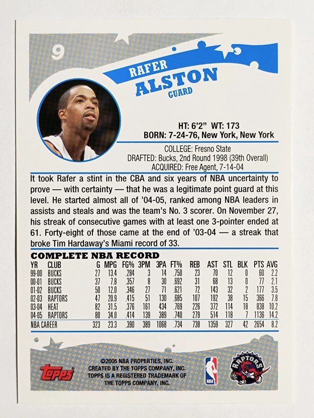 2005-06 Topps #9 Rafer Alston