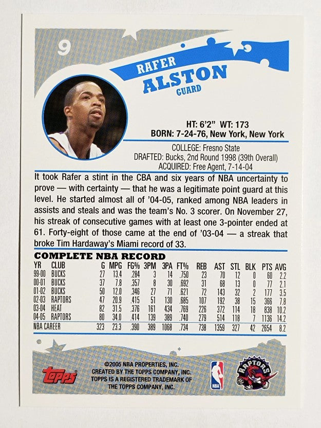 2005-06 Topps #9 Rafer Alston