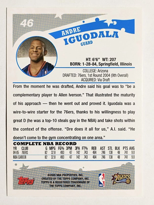 2005-06 Topps #46 Andre Iguodala