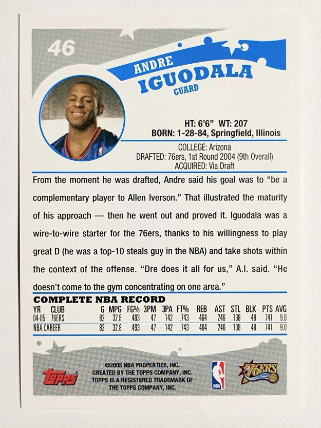 2005-06 Topps #46 Andre Iguodala