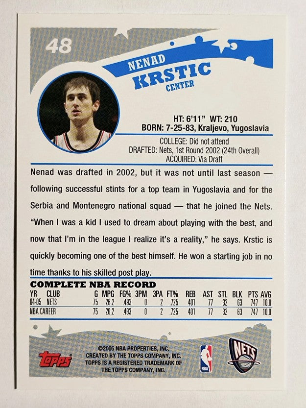 2005-06 Topps #48 Nenad Krstic