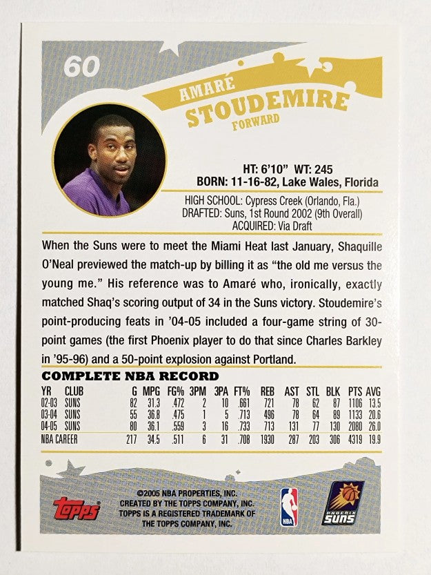 2005-06 Topps #60 Amare Stoudemire