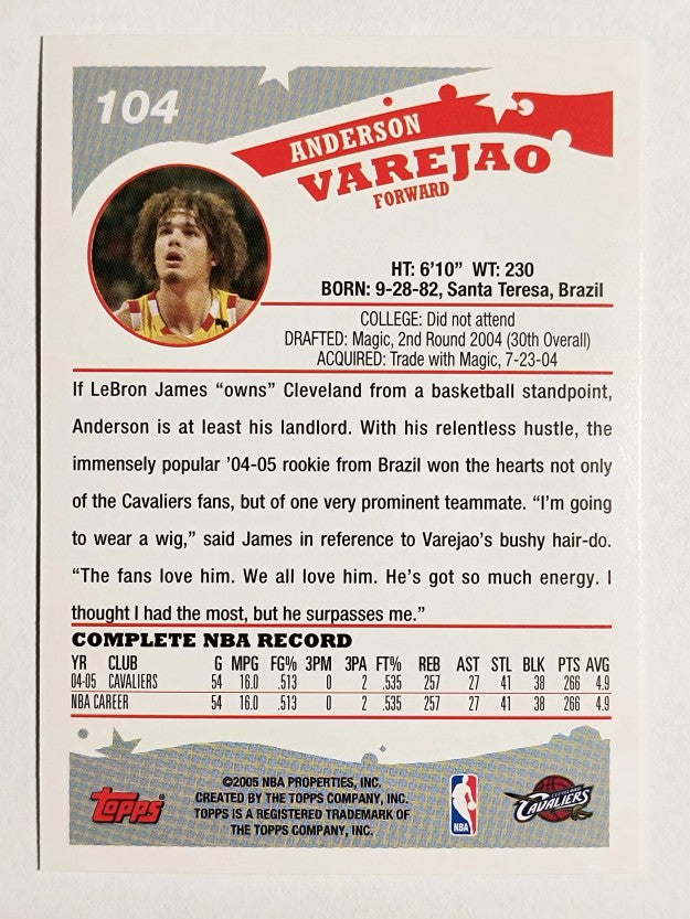 2005-06 Topps #104 Anderson Varejao