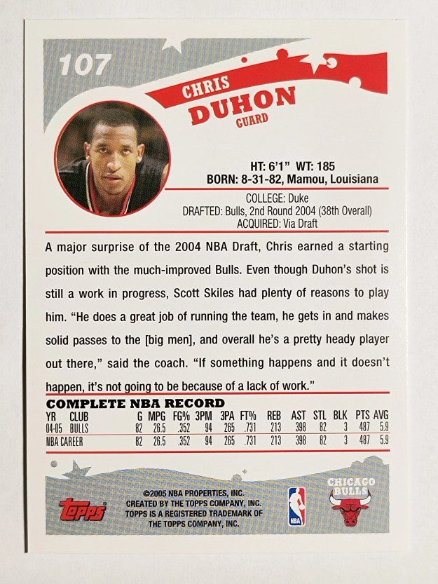 2005-06 Topps #107 Chris Duhon