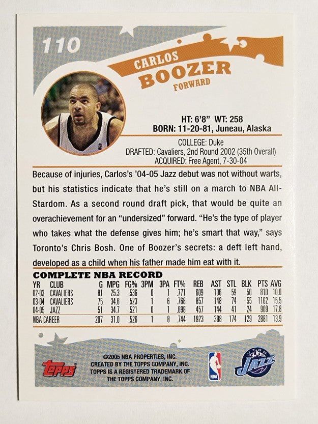 2005-06 Topps #110 Carlos Boozer