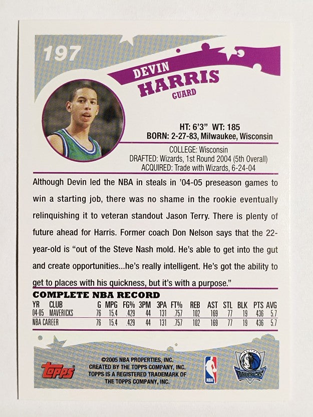 2005-06 Topps #197 Devin Harris