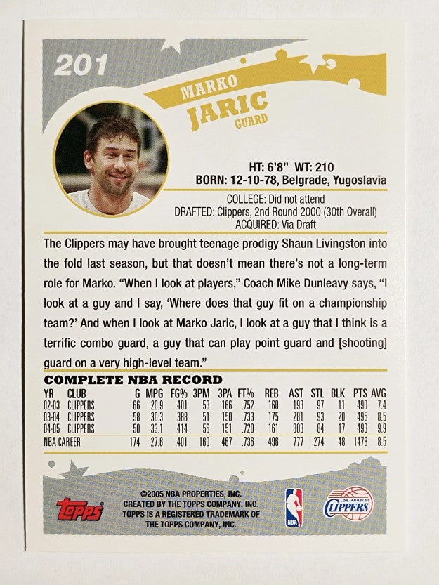 2005-06 Topps #201 Marko Jaric