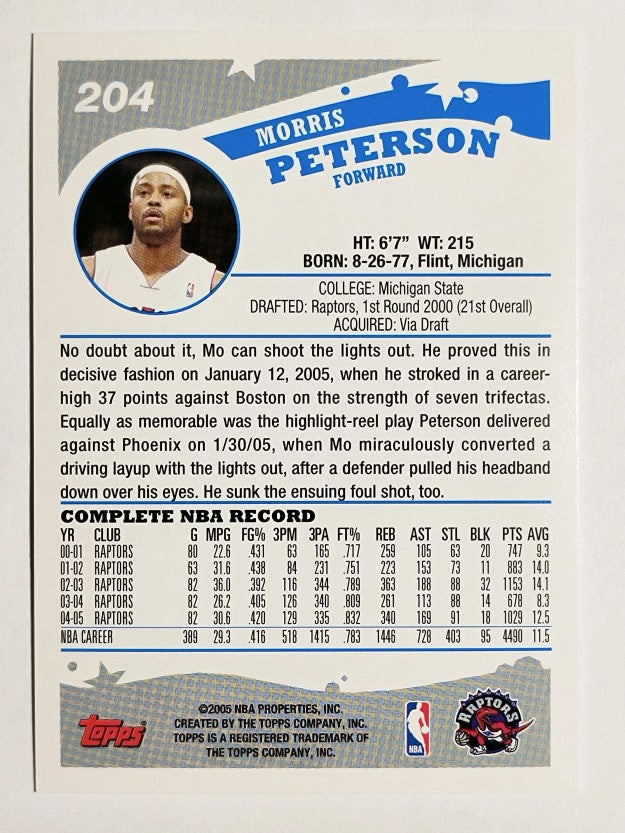2005-06 Topps #204 Morris Peterson