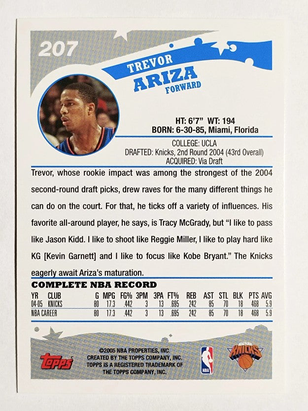 2005-06 Topps #207 Trevor Ariza