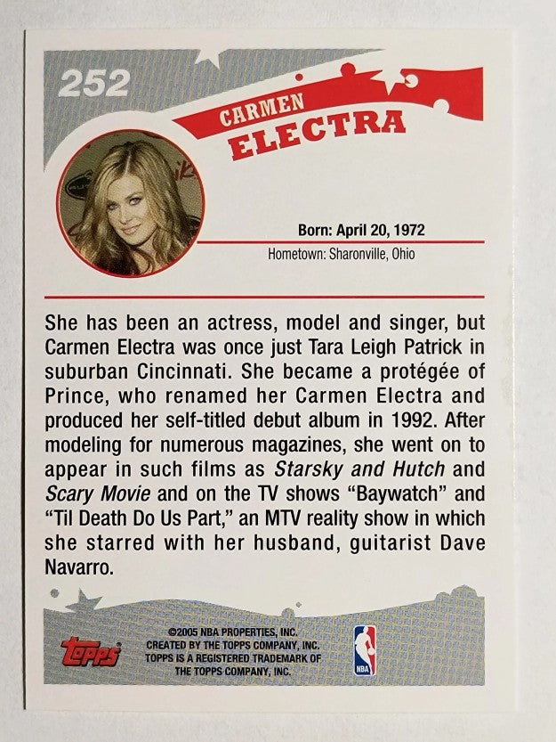 2005-06 Topps #252 Carmen Electra